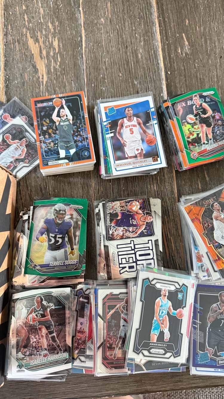 Large Assorted Mix of NBA and WNBA Basketball Trading Card Lot
